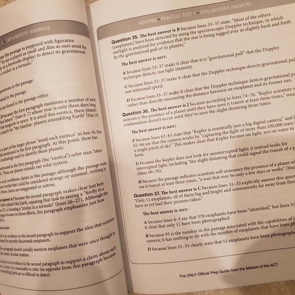 Official ACT prep book - Picture 2 of 3